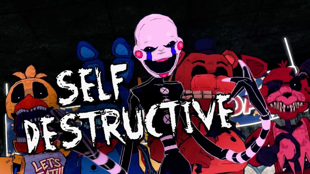 [SFM] FNAF 2 SONG "SELF DESTRUCTIVE | Rockit Music
